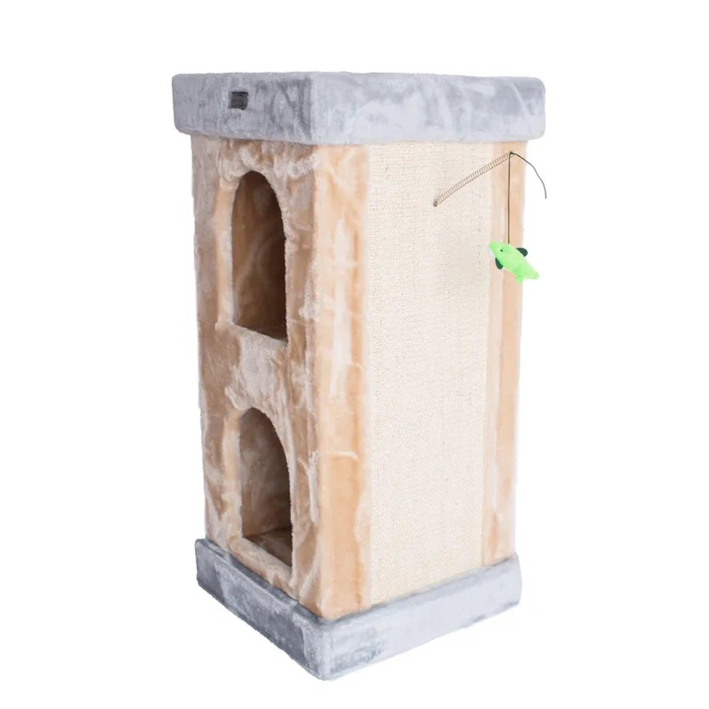 Armarkat Premium Real Wood Double Condo Cat House